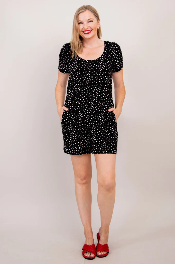 Jolin Bamboo Romper - Polka Dot - Size 4 X