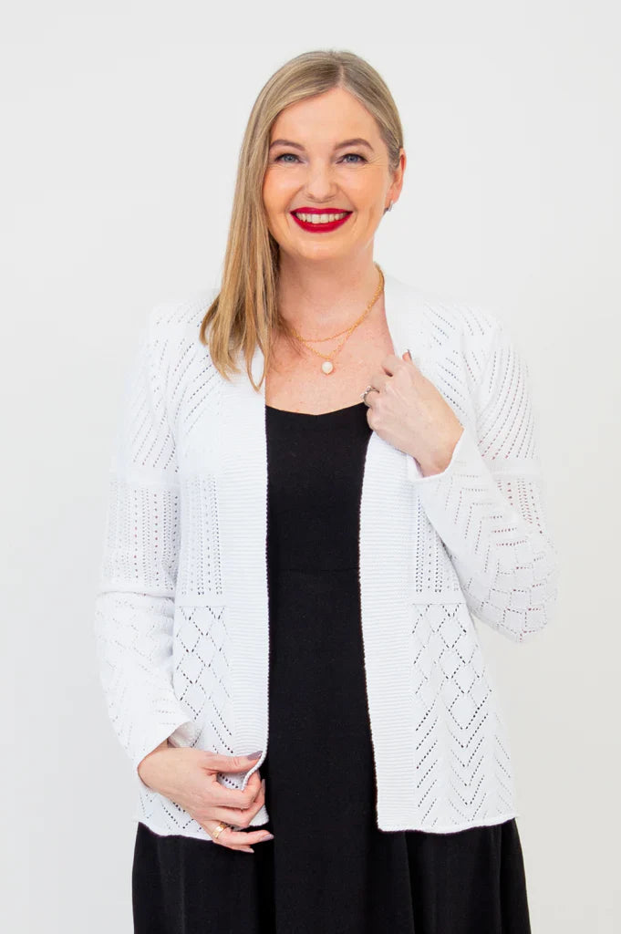 Linda Cotton Sweater - White