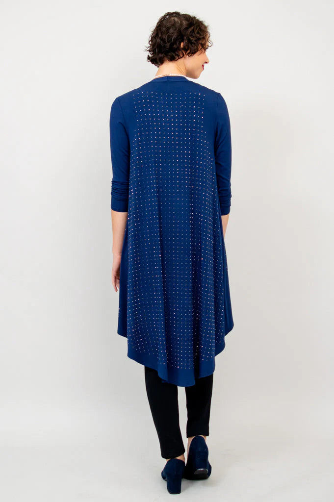 Priscilla Bamboo Jacket - Indigo Diamond