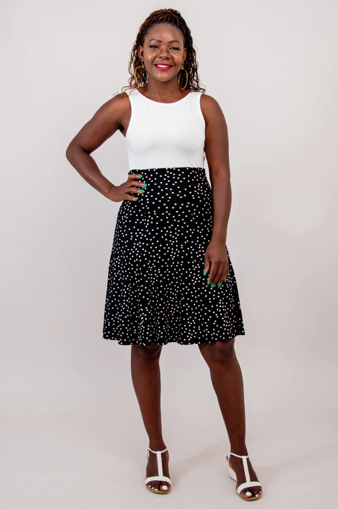 Aly Bamboo Skirt - Polka Dot