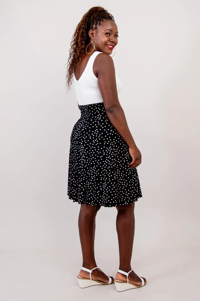 Aly Bamboo Skirt - Polka Dot