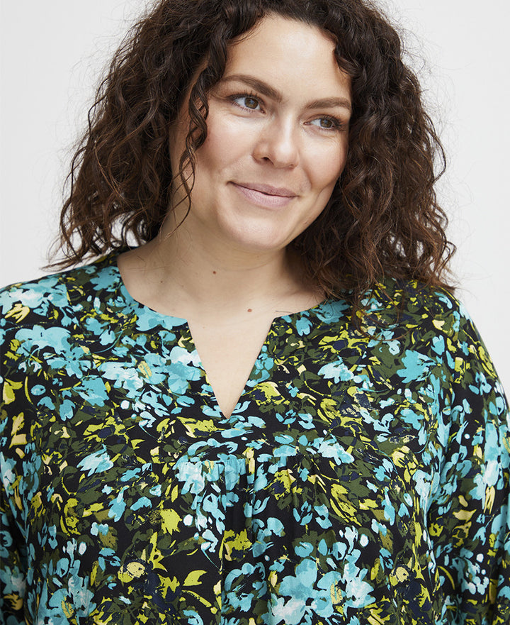 Fransa Long Sleeve Woven Blouse