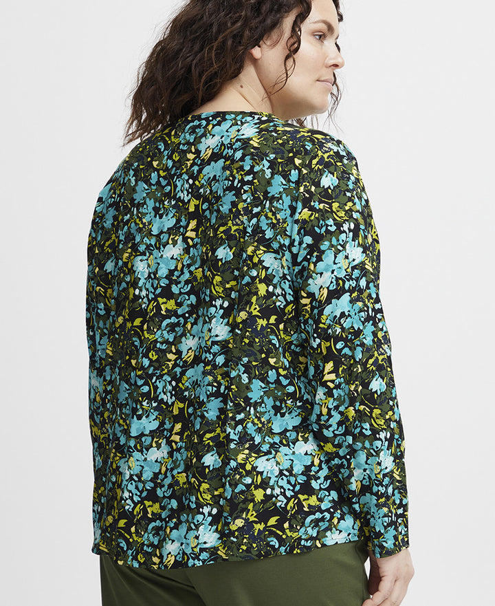 Fransa Long Sleeve Woven Blouse