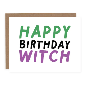 🇨🇦 HAPPY BIRTHDAY WITCH CARD