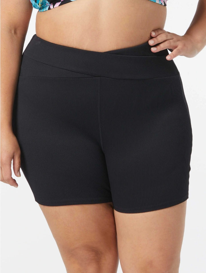 Karma Ribbed Plus Size Swim Short