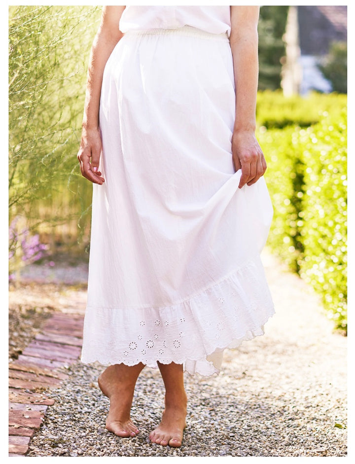 Evie Eyelet Half Slip - Size Small