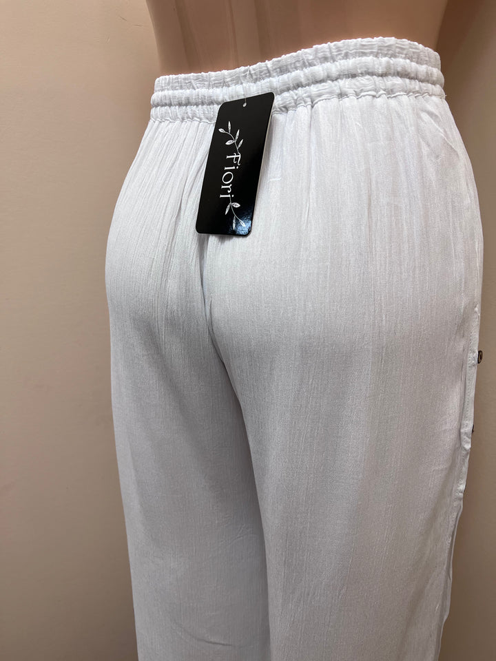 Boho Cotton Capri - White