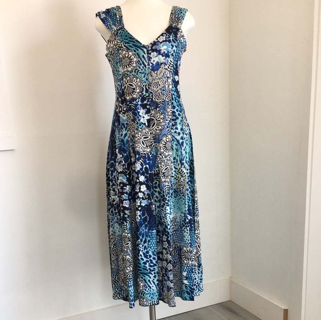 Sleeveless Button Front Dress