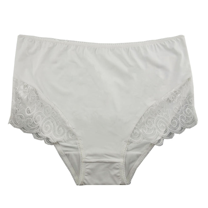 Micro Nylon Full Brief with Lace Trim