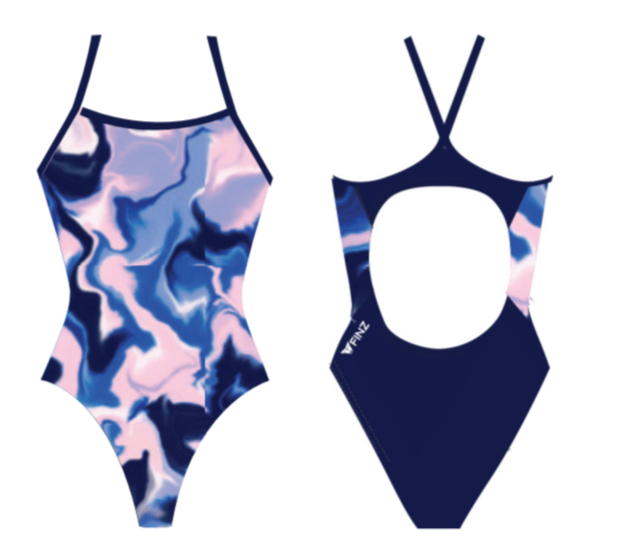 Finz Marble Swirl 1PC Swimsuit