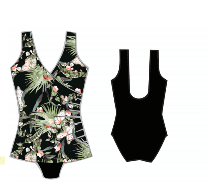 Finz Tropical Sheath  1 Piece Swimsuit