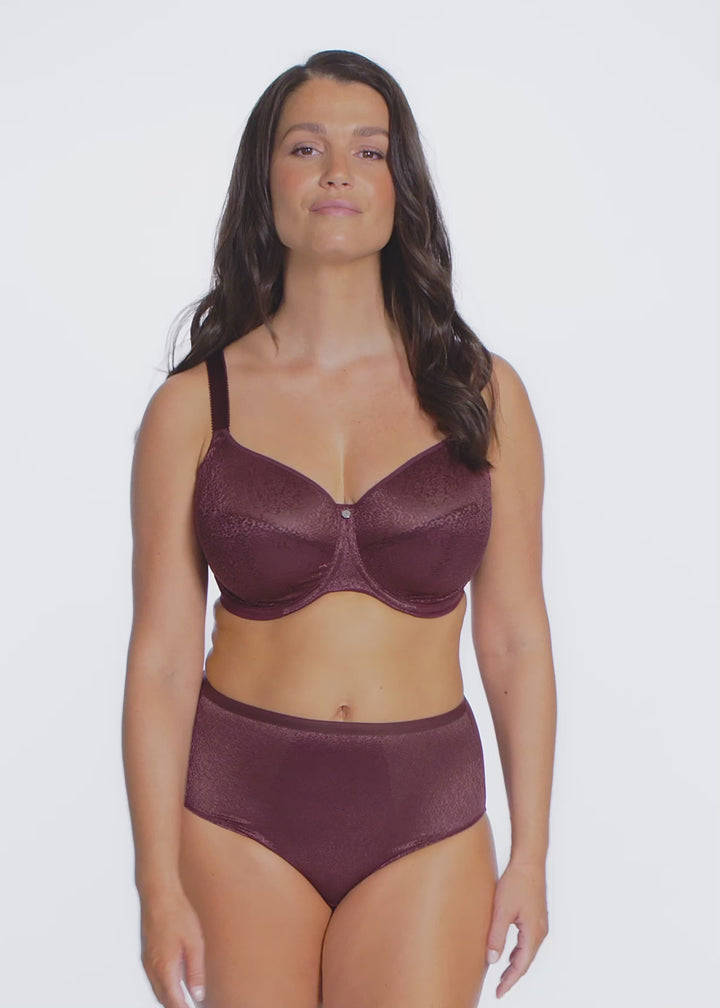 Demure Moulded Non Padded Bra - Fig