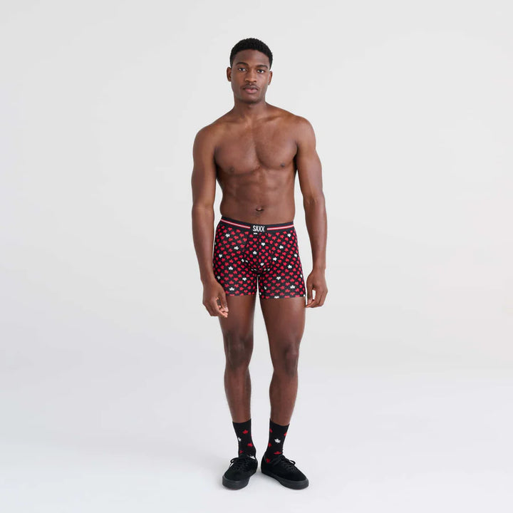 Saxx Vibe Super Soft - Maple Leaf- Black - Size X-Small