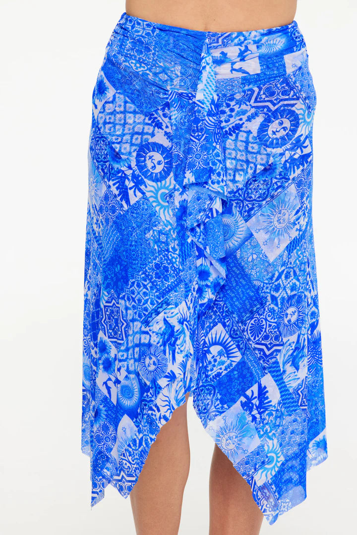 Delta Mesh Frill Skirt - Size X-Small