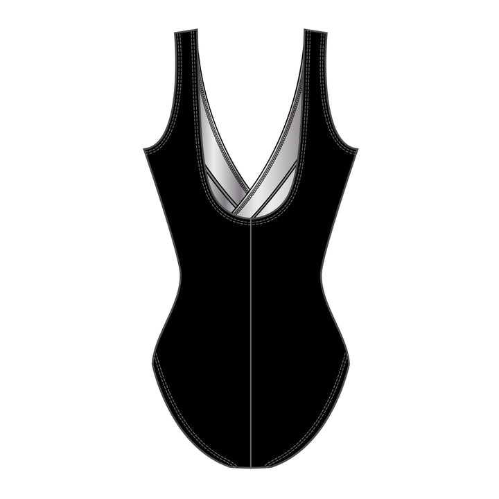 True Romance Shirred Surplice Long Torso One Piece Swimsuit