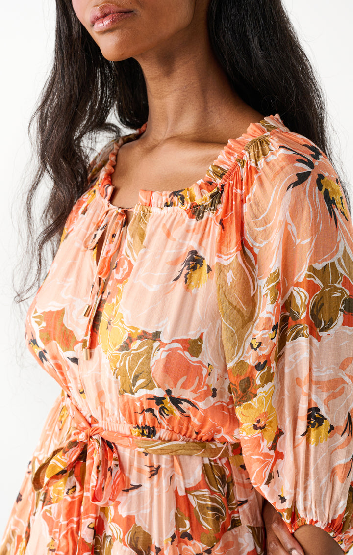 Dex Puff Sleeve Belted Mini Dress