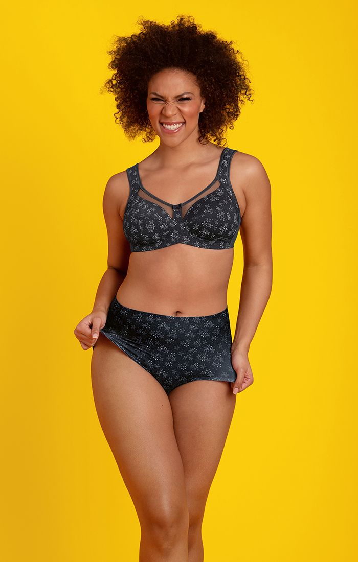 Clara Art Comfort Wire Free Bra - Anthracite