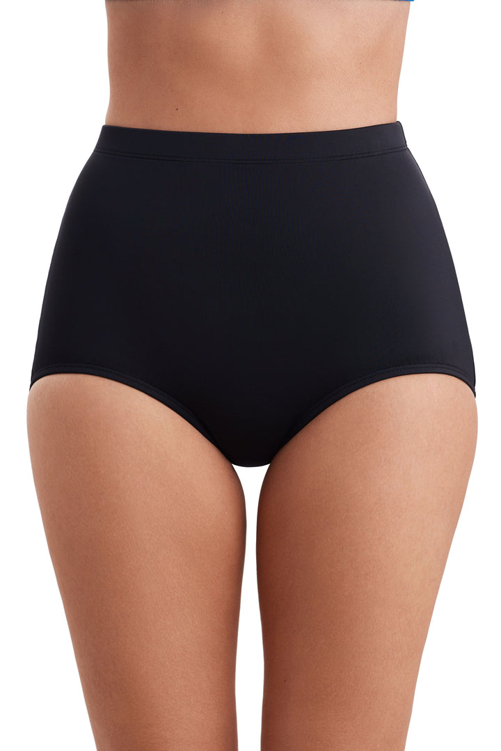 Divine Solid Girl Leg Brief - Black