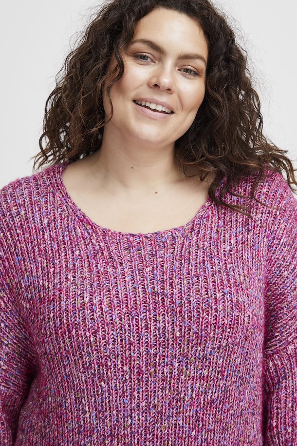 Fransa Knitted Very Berry  Pullover Sweater