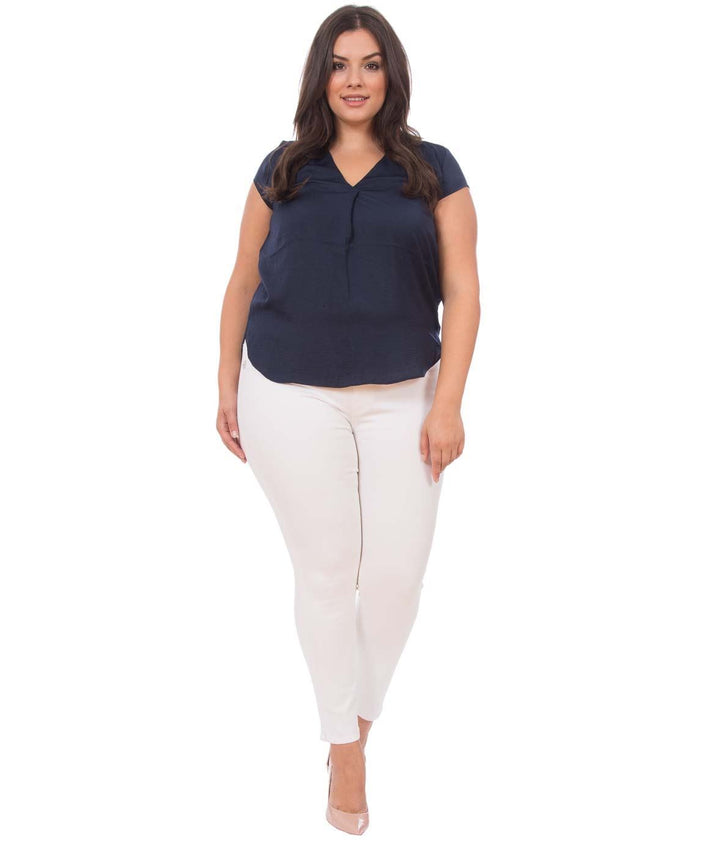 Rachel High-Rise Pull On Ankle Pant - Size 18