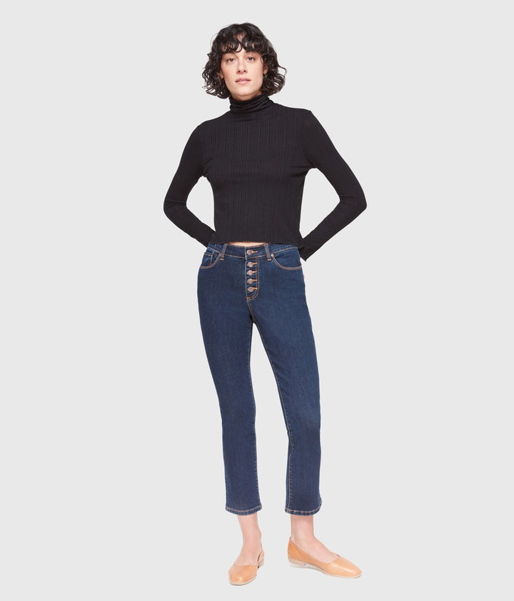Hanna Cigarette Jean - Dark Rinse Blue