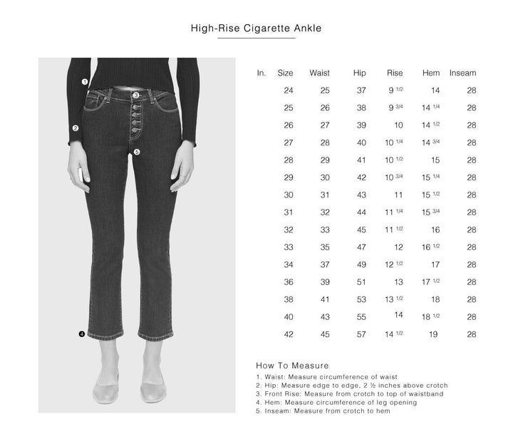 Hanna Cigarette Jean - Dark Rinse Blue