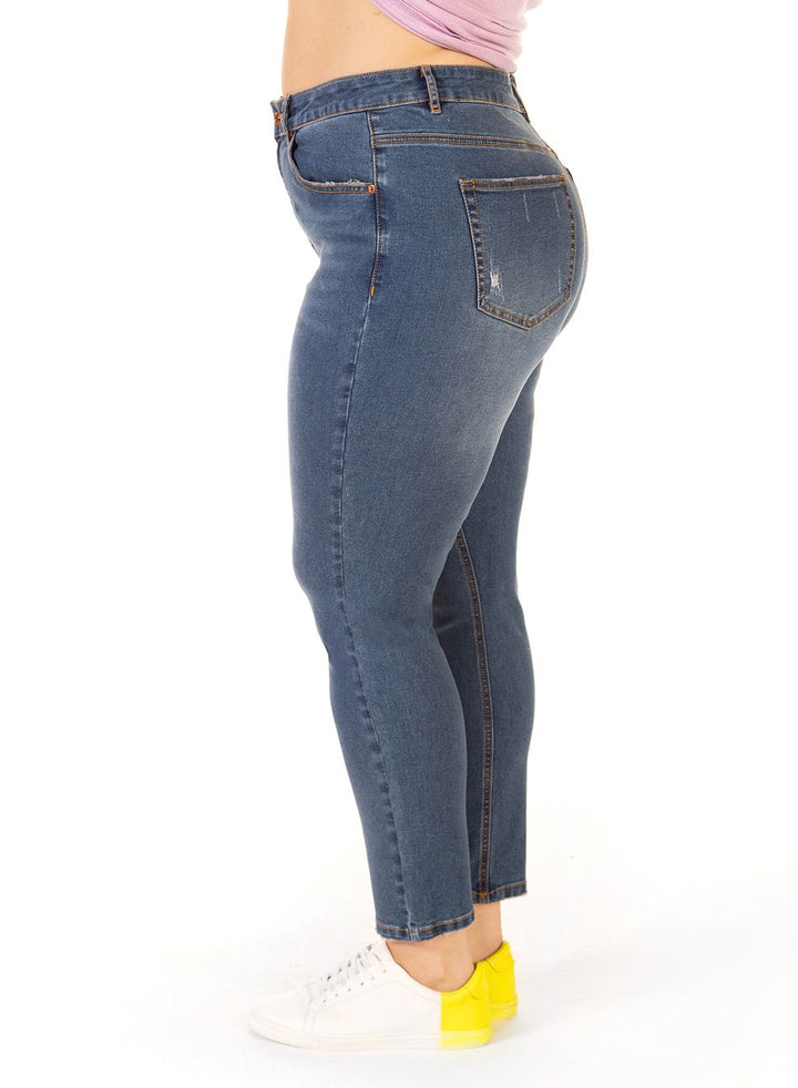 Dex Destructed Mom Jeans - Size 22