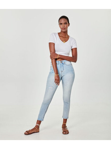 Alexa High-Rise Skinny Jeans - Silver Lake
