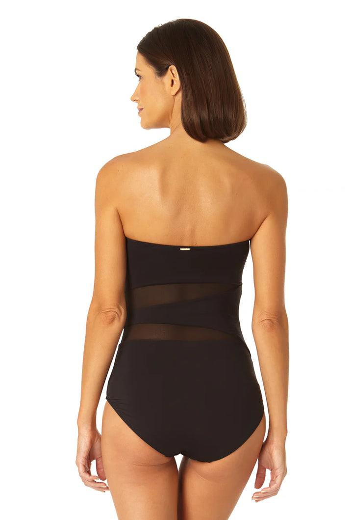 Meshing Around Strapless Swimsuit