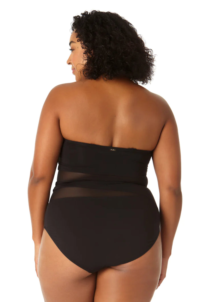 Meshing Around Strapless Swimsuit