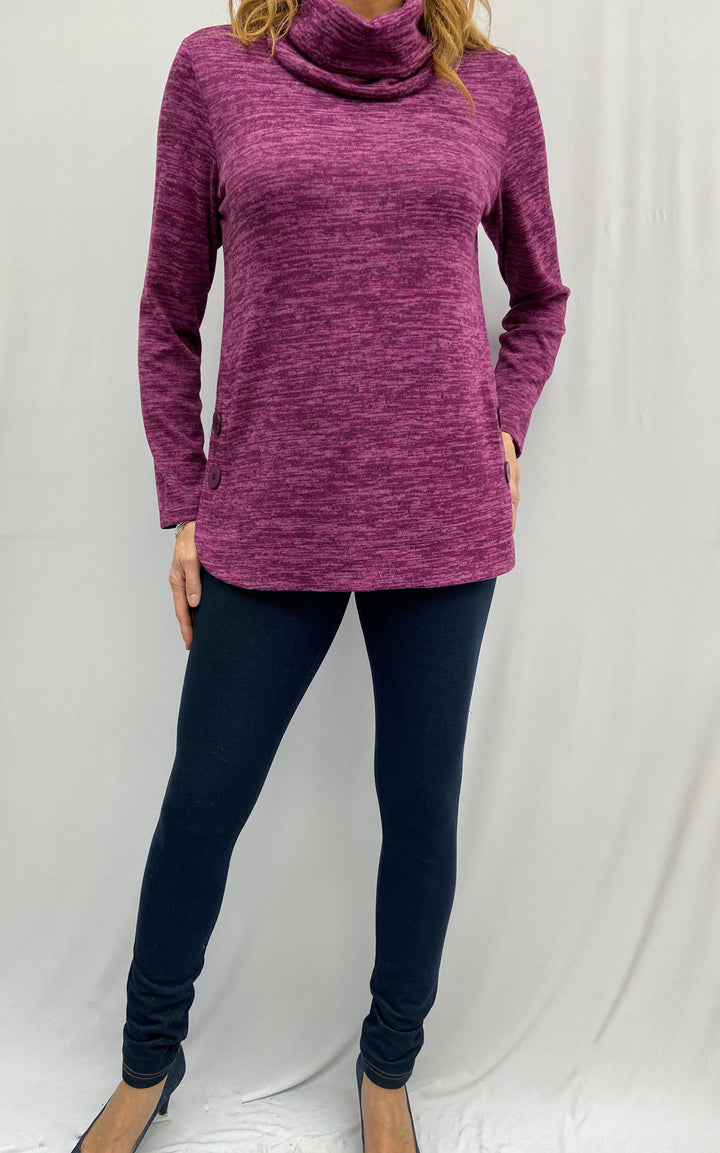 Jasmine Cowl Neck Sweater - Size Large