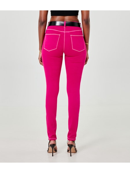 Blair Mid-Rise Skinny Jeans - Orchid Flower