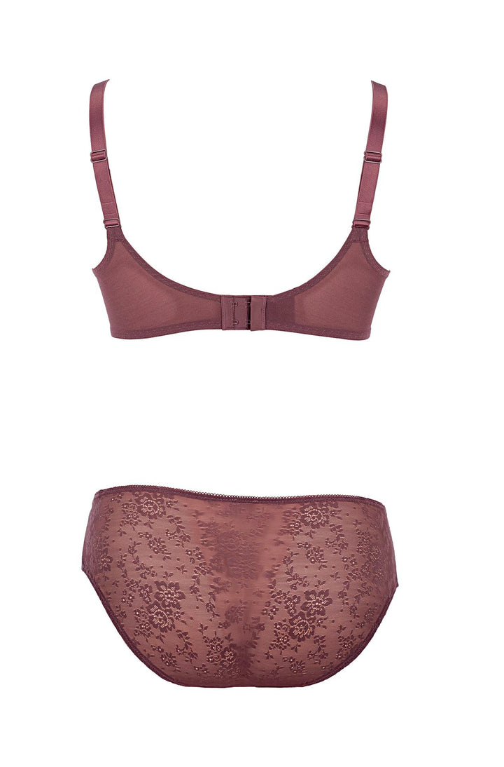 FLEUR - Underwire Nursing Bra - Berry - Sheer Essentials Lingerie & Swim