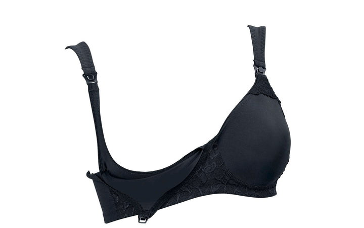 Microfibre Wireless Nursing Bra - Black - Sheer Essentials Lingerie & Swim
