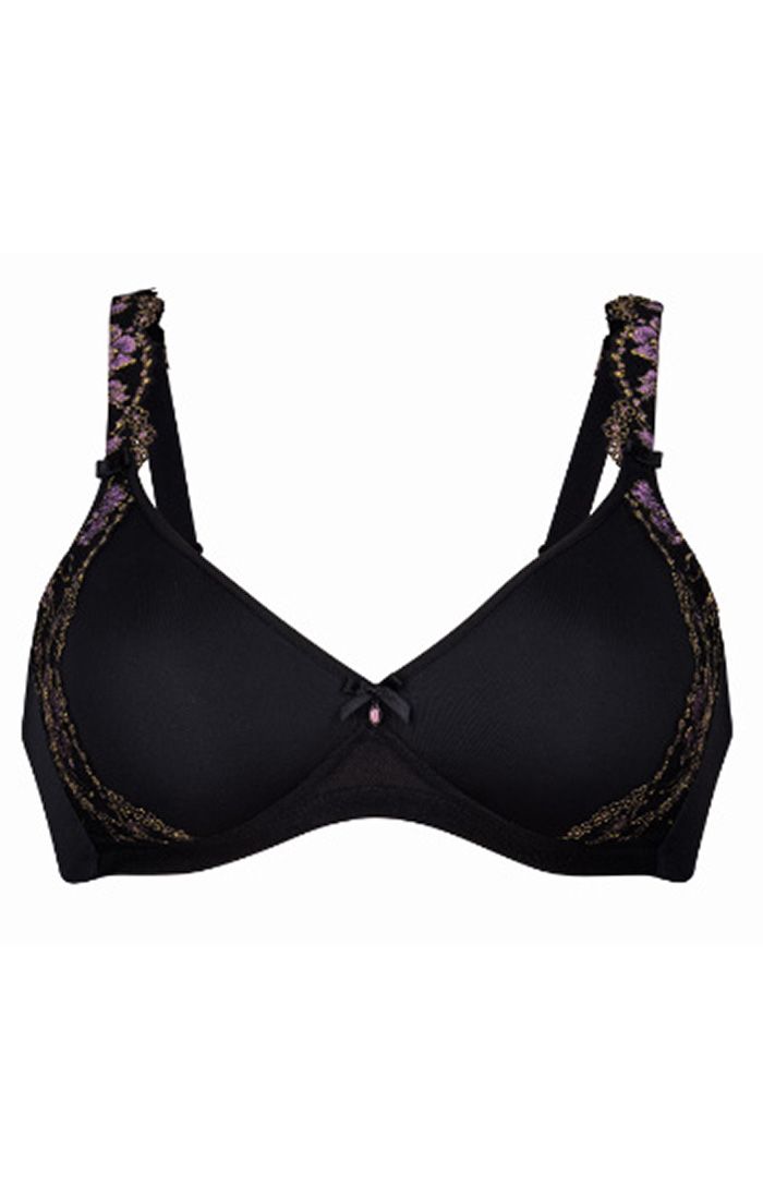 Colette Wire Free Spacer Bra - Black