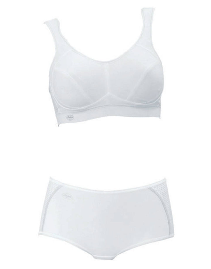 Extreme Control Sports Bra - White - Sheer Essentials Lingerie & Swim