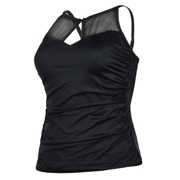Keyhole Meshfront Tankini Top