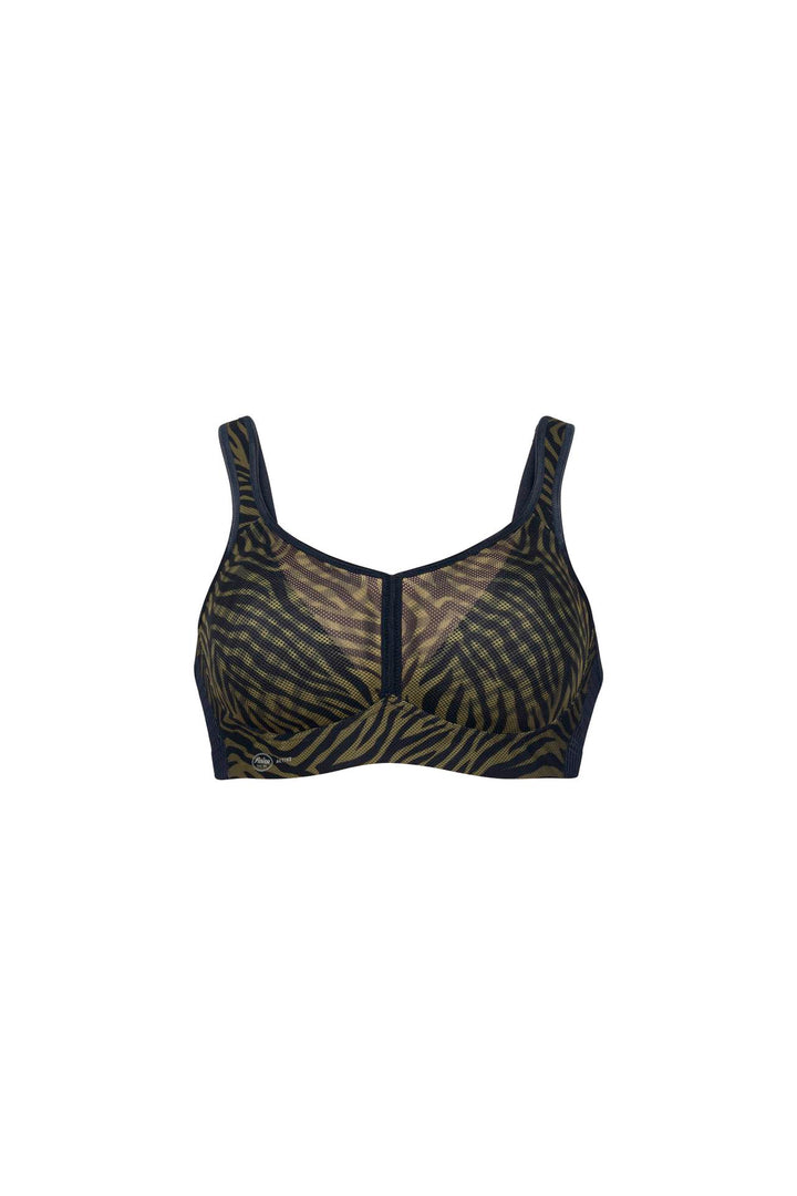 Air Control Sports Bra - Delta- Stripes - Size D 32