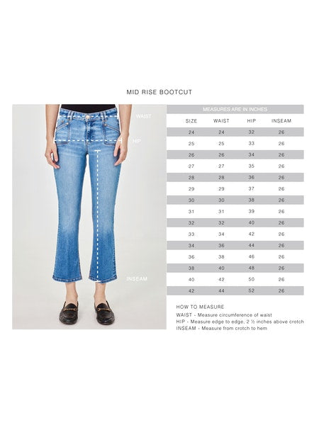 Gene Mid-Rise Bootcut Jeans