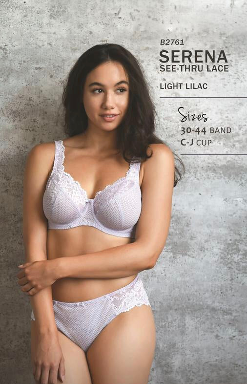 Fit Fully Yours Serena Lace Underwire Bra - Lilac