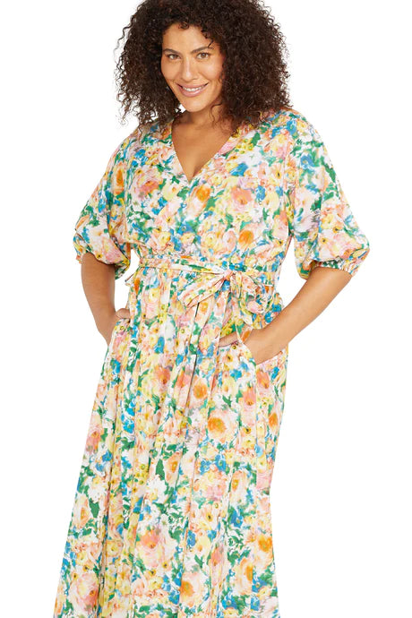 Odette Verdi Cotton Beach Dress