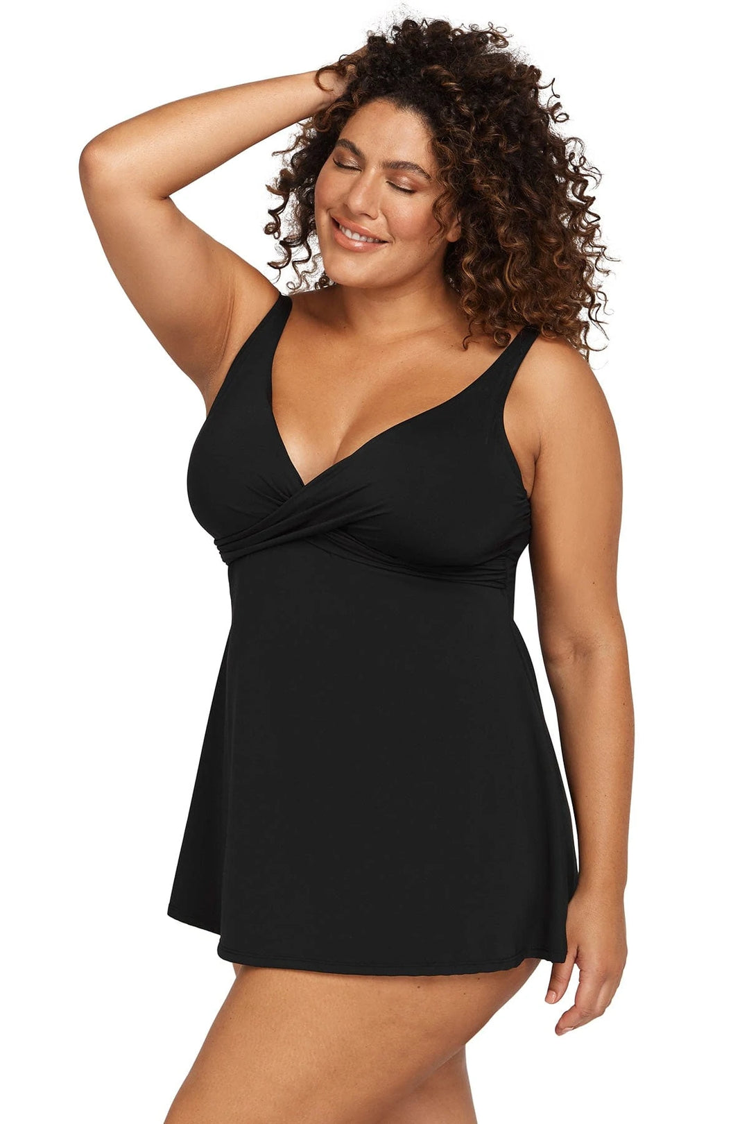Recycled Hues Black Delacroix Swimdress