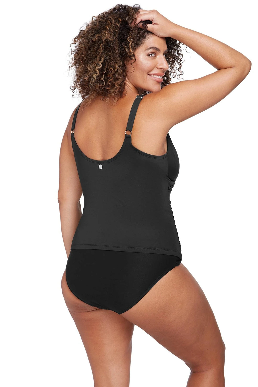 Recycled Hues Black Delacroix Tankini Top