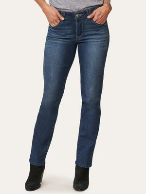 "Ab"solution® Indigo Denim Booty Lift Straight Leg Jeans - Size 6