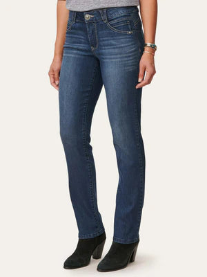 "Ab"solution® Indigo Denim Booty Lift Straight Leg Jeans - Size 6