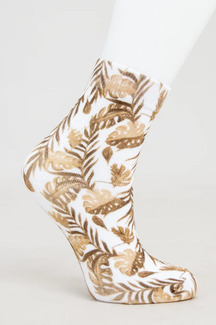 Ladies Bamboo Printed Socks