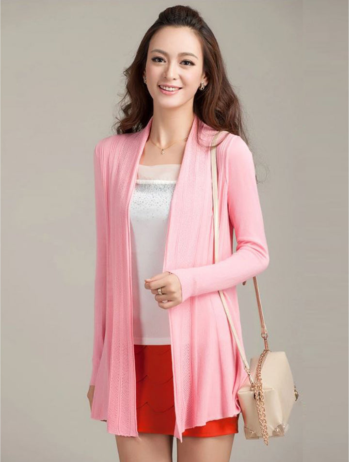 Mercerized Cotton Cardigan