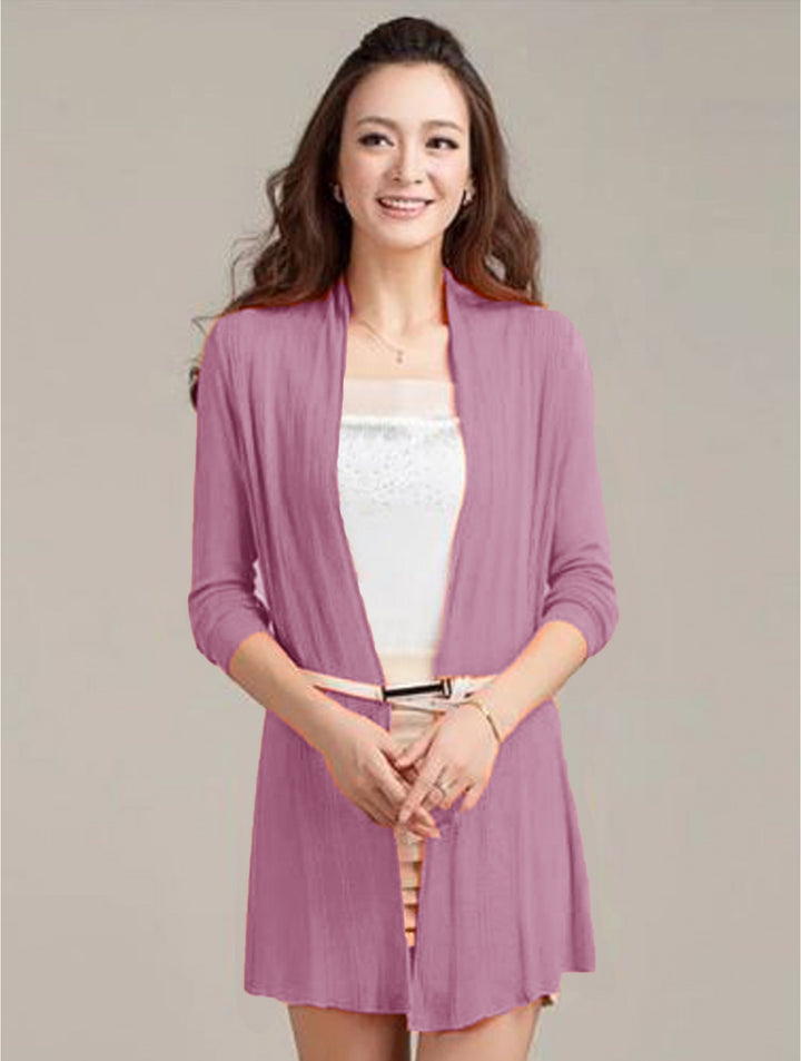 Mercerized Cotton Cardigan