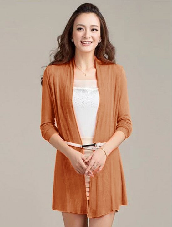 Mercerized Cotton Cardigan