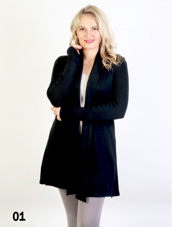 Plus Size Open Front Cardigan